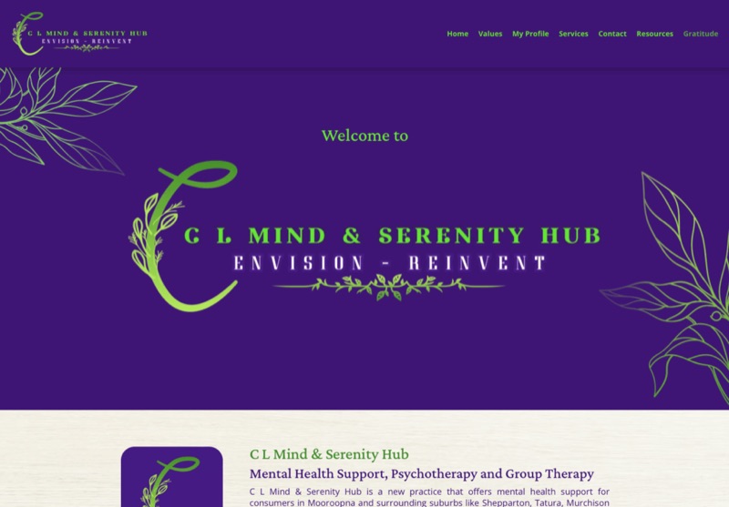 CL Mind & Serenity — website by Clever Dog Design