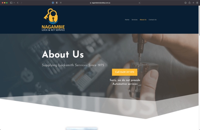 Nagambie Lock and Key — website by Clever Dog Design